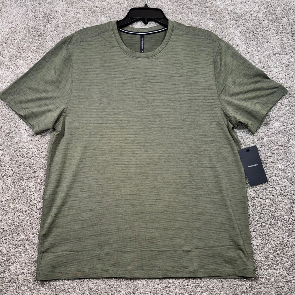 Ten Thousand Interval Shirt Mens Stretch OD Green Medium NEW